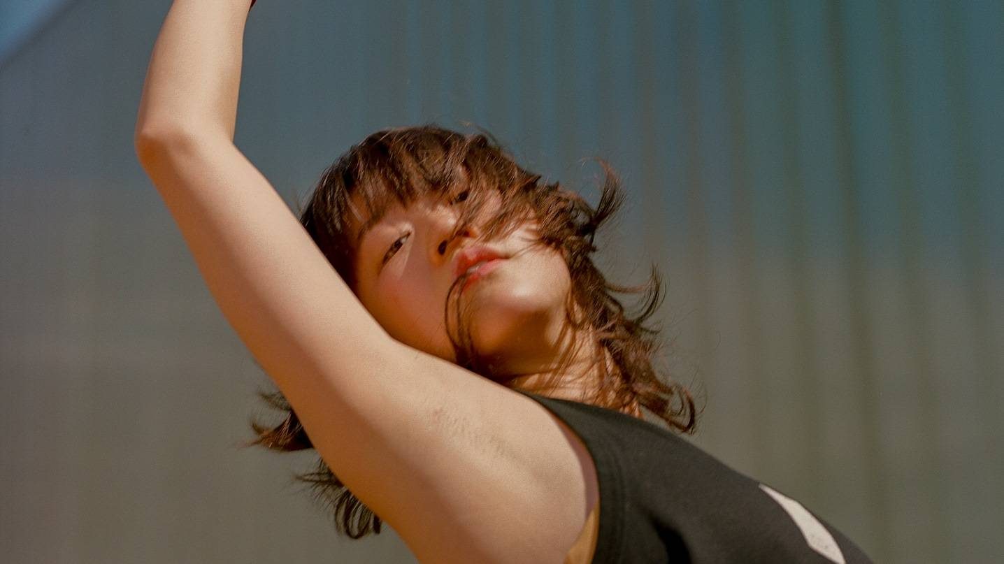 Dancer in front of Laban Trinity_Laban_Rebrand_092024_photo by Maya Asha Jeffers